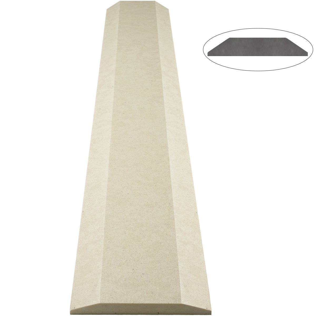 Pearl Marfil Stone ADA Saddle Threshold Double Side Hollywood