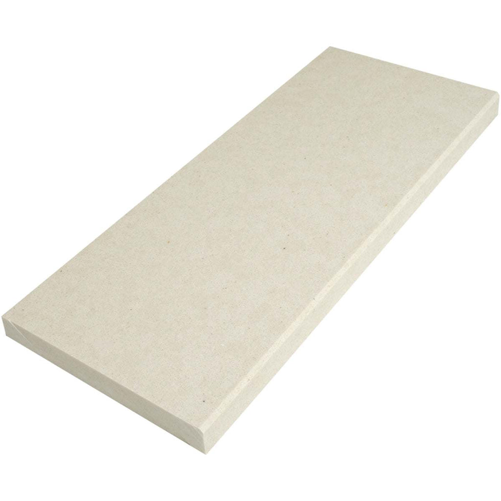 Pearl Marfil Stone beige quartz window sill with polished finish and eased bevel edge
