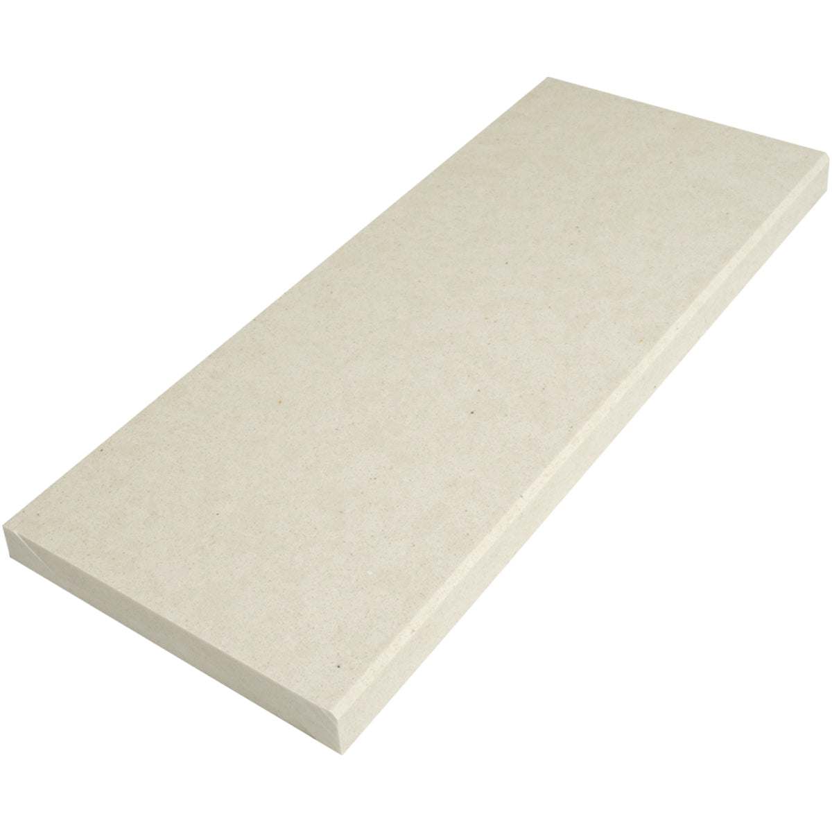 Pearl Marfil Stone beige quartz window sill with polished finish and eased bevel edge