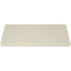 Pearl Marfil quartz niche shelf in beige with polished finish and beveled edge for shower storage
