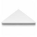 Pure White Stone Triangle Corner Shower Seat