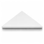 Pure White Stone Triangle Corner Shower Seat