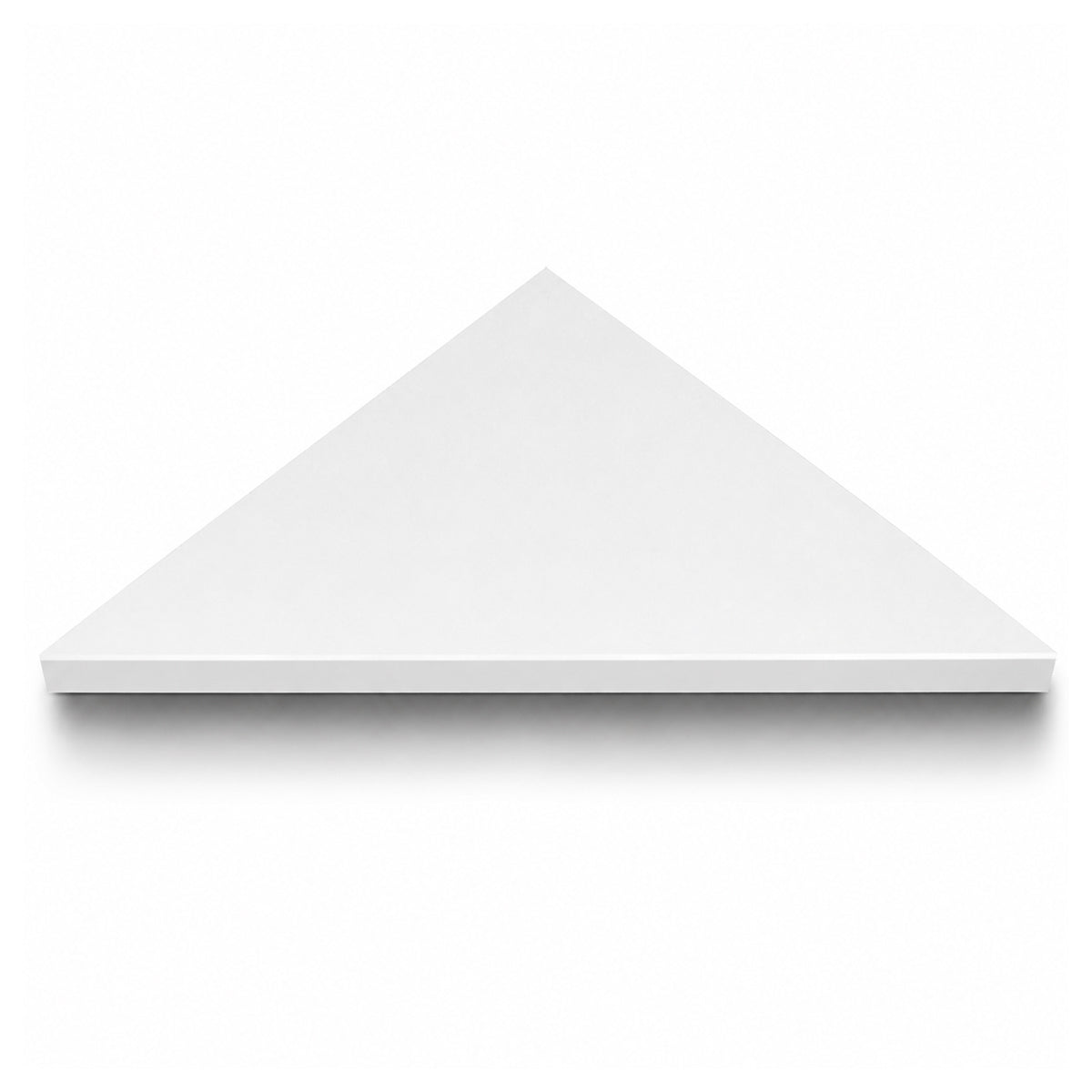 Pure White Stone Triangle Corner Shower Seat