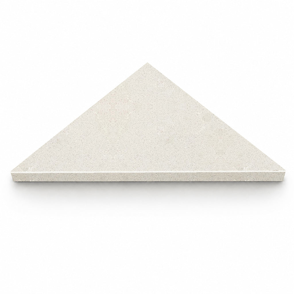 Signature Light Beige Stone Triangle Corner Shower Seat