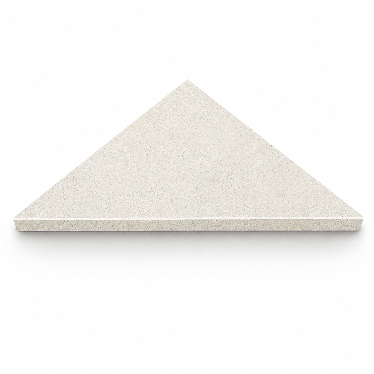 Signature Light Beige Stone Triangle Corner Shower Seat