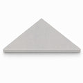 Silver Grey Stone Triangle Corner Shower Seat