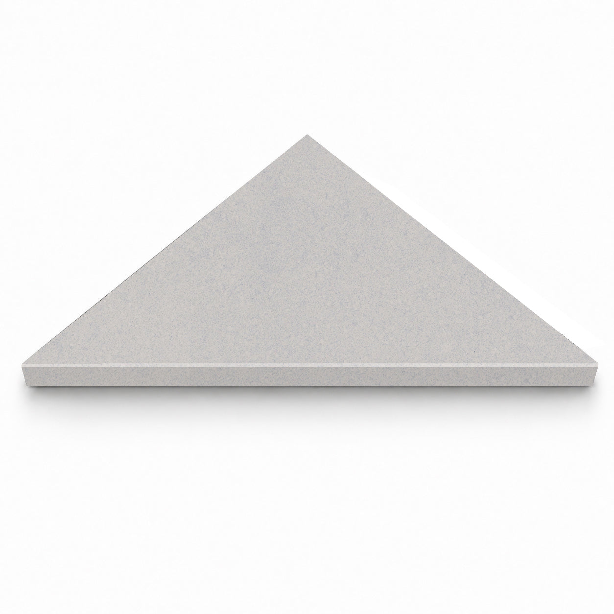 Silver Grey Stone Triangle Corner Shower Seat