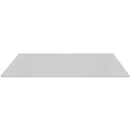 Silver grey stone shower bench seat made of polished quartz engineered stone with beveled edges