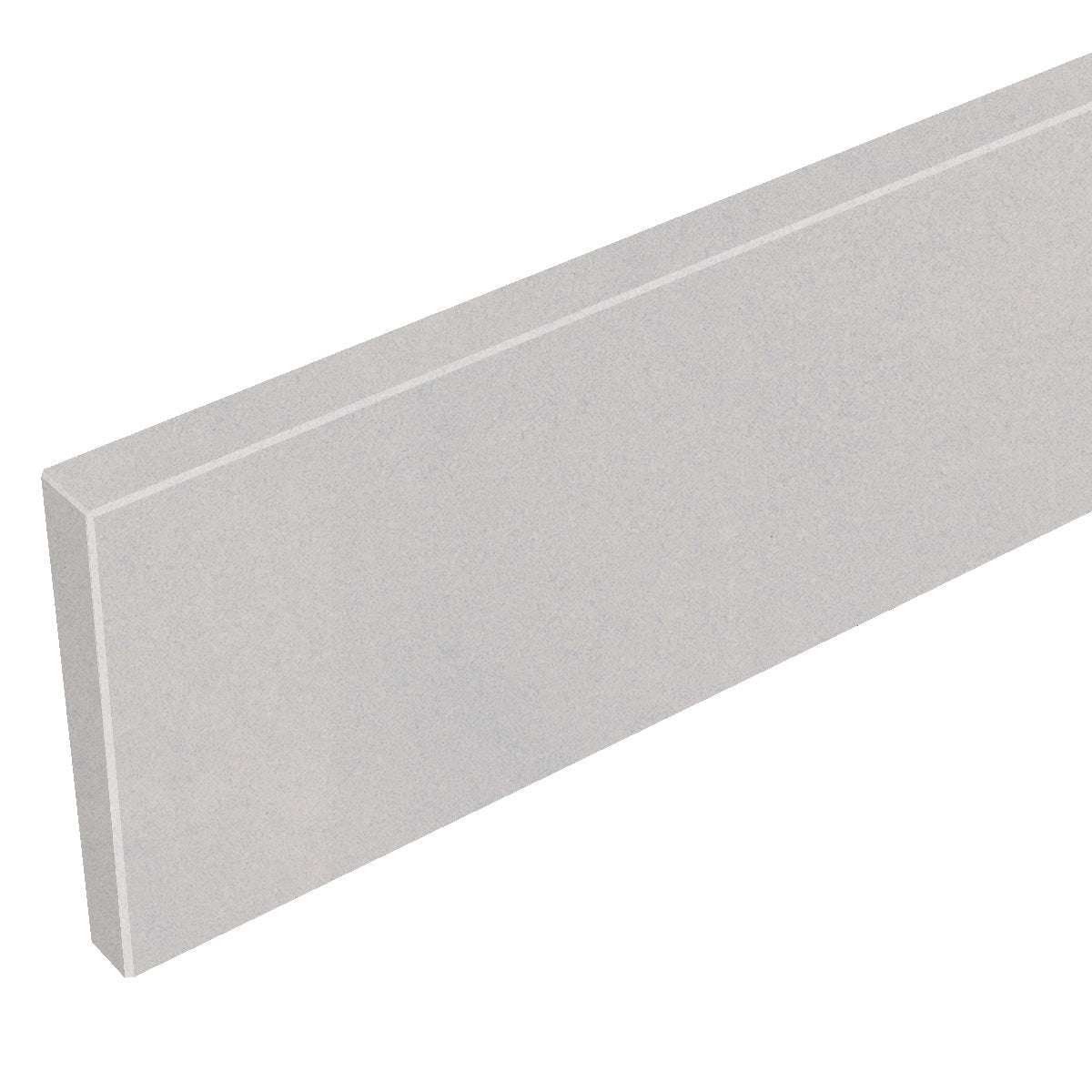 Silver grey stone quartz vanity backsplash with polished finish for bathroom protection and style