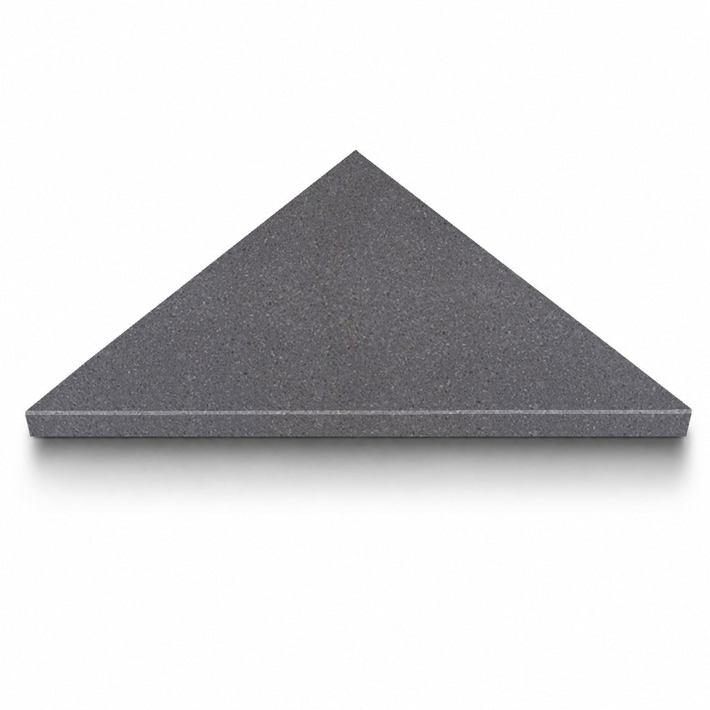 Space Grey Stone Triangle Corner Shower Seat