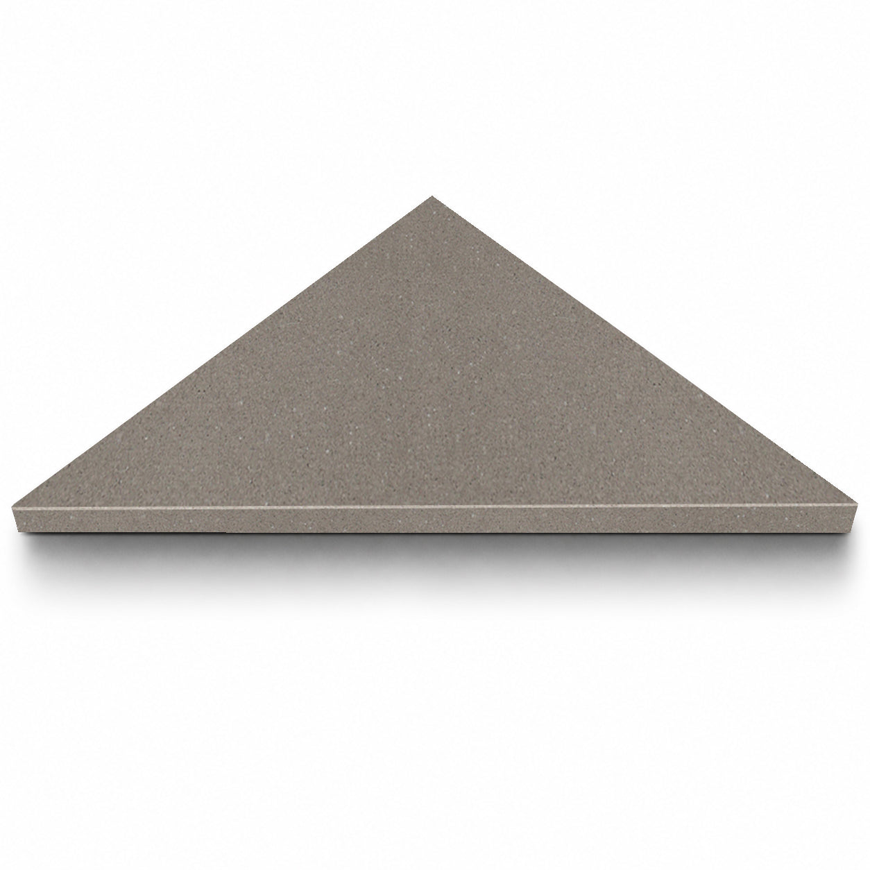 Taupe Grey Stone Triangle Corner Shower Seat