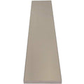 Taupe Grey Stone quartz engineered shower curb with polished finish and beveled edges