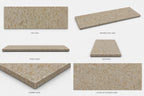Walnut Brown Stone Shower Bench Seat
