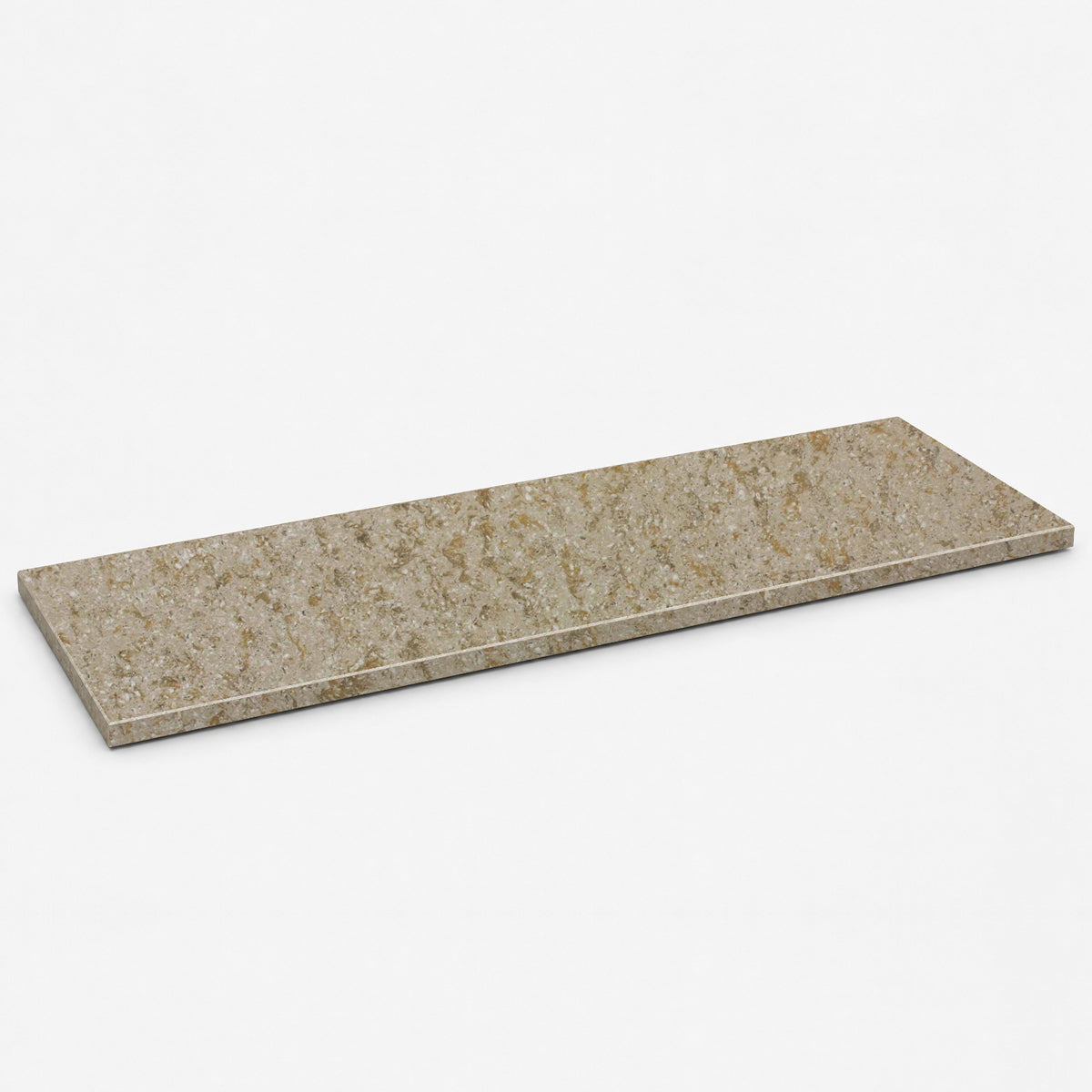 Walnut Brown Stone Shower Bench Seat