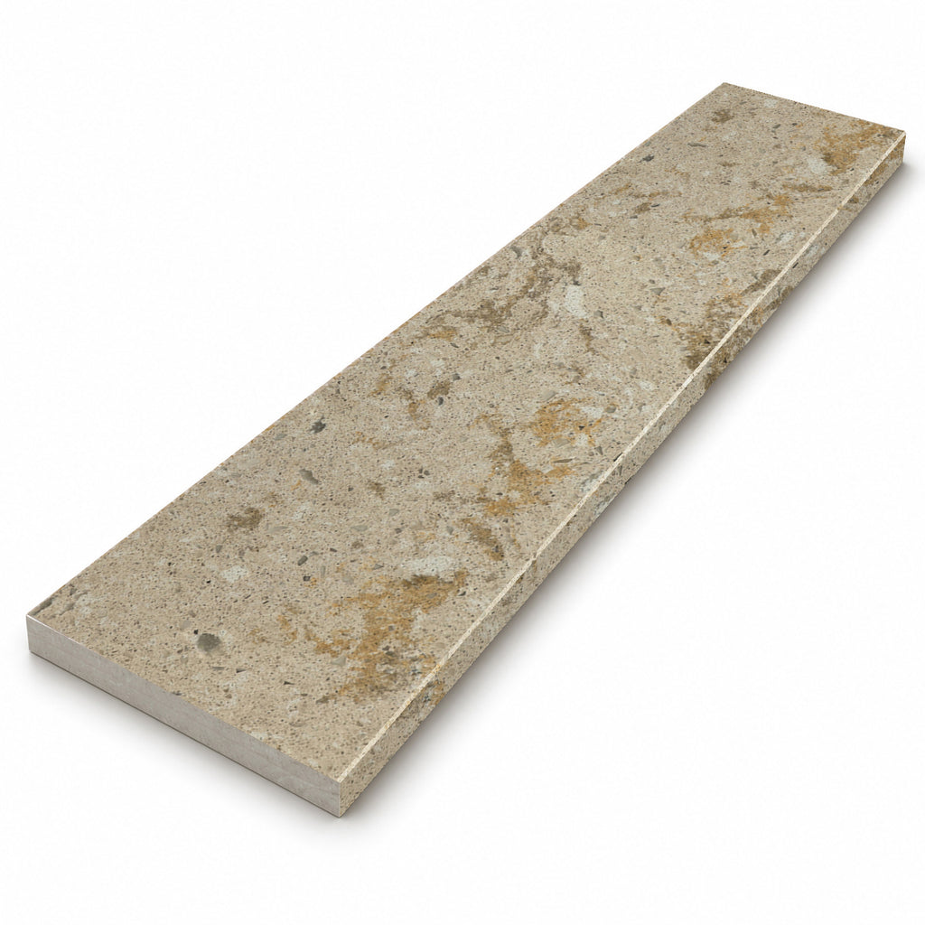 Walnut Brown Stone Shower Curb