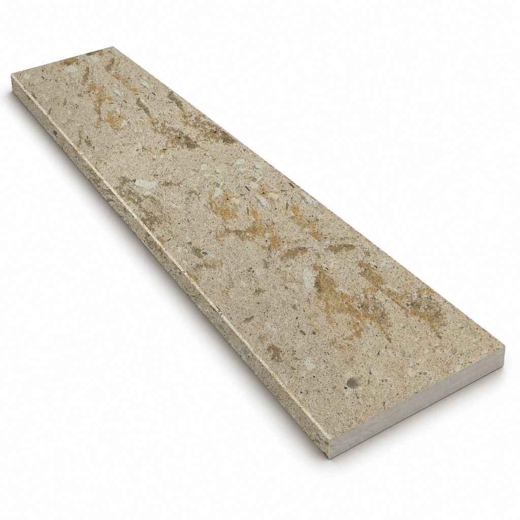Walnut Brown Stone Shower Curb