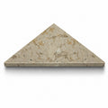 Walnut Brown Stone Triangle Corner Shower Seat