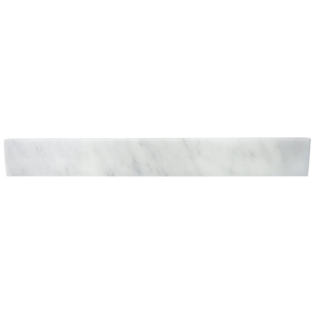 White Marble Stone Vanity Backsplash