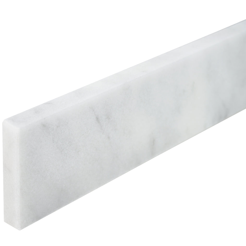 White Marble Stone Vanity Backsplash